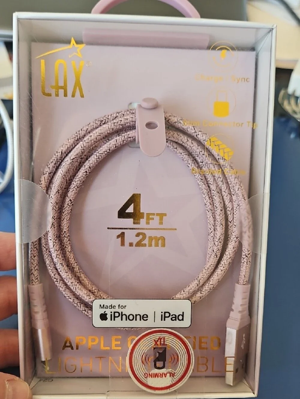 Apple Certified Lightning Cable - Pink, White, Black & White Bundle